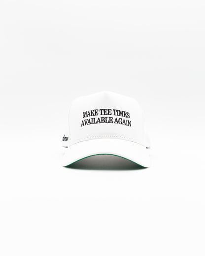 Make Tee Times Available - White